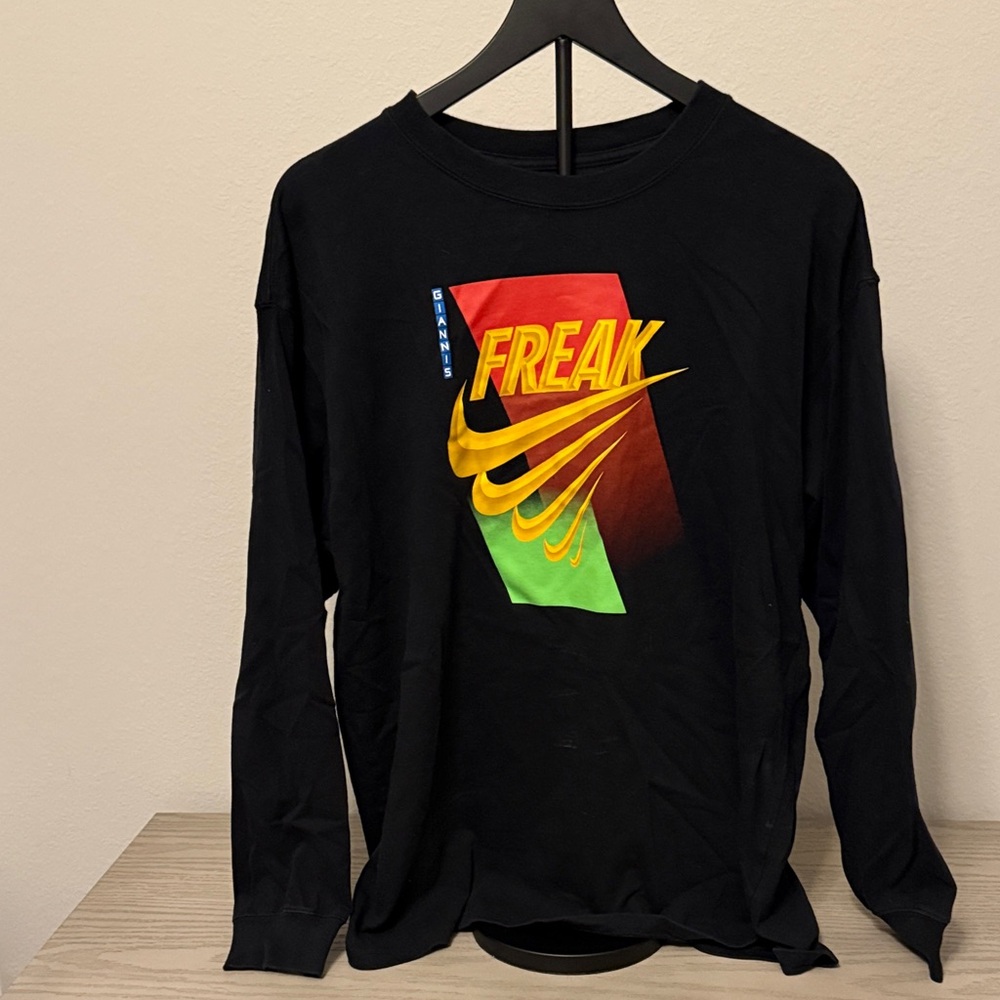 Giannis Nike Men's Black Long Sleeve